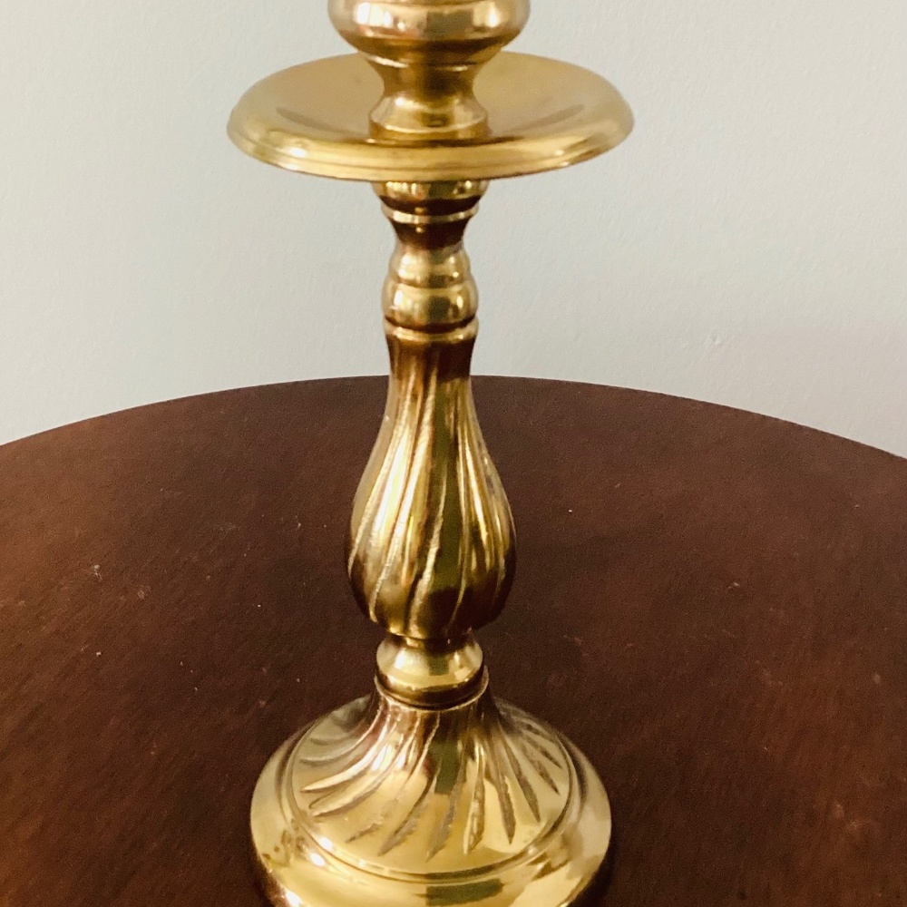 Vintage Brass Candlestick, Brass candleholder, Vintage Candlestick